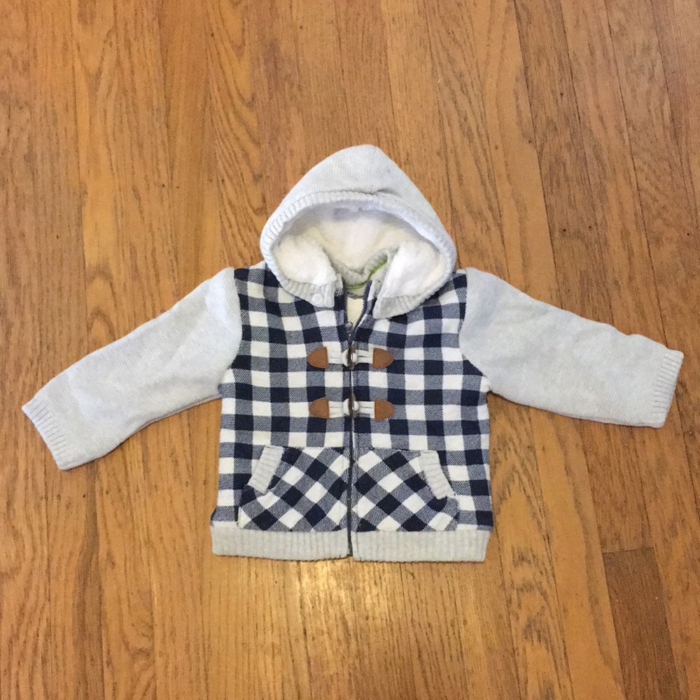 Super cute blue plaid jacket